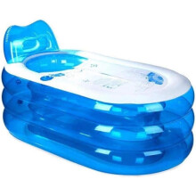 Inflatable Swimming Pool for Adults and Kids, Foldable Plastic Bathtub with Durable Thickened Walls