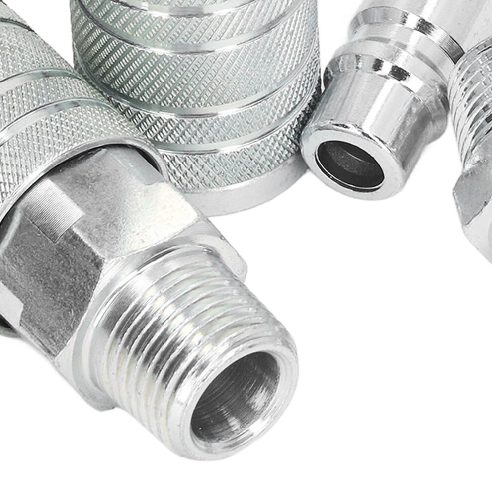 4Pc 1/2in NPT Male Female Air Connector 300PSI