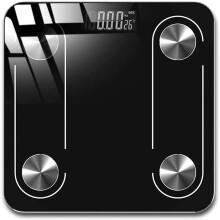 Digital Bathroom Scale with Dual Function Display, Tempered Glass Design, 440 lb Capacity