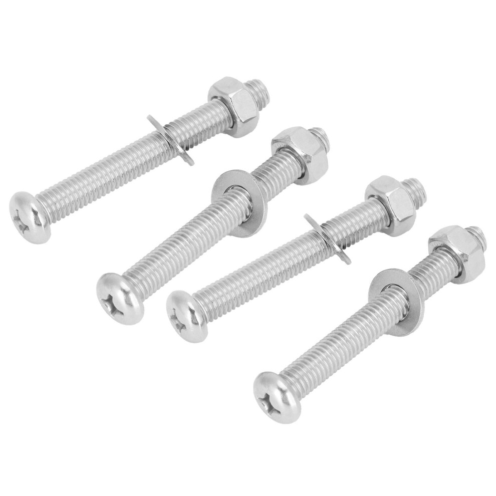 7Mm Stainless Steel Pool Ladder Bolts And Nuts, Corrosionresistant Universal Step Fasteners, 4 Sets For Underwater Ladders 9073542969082