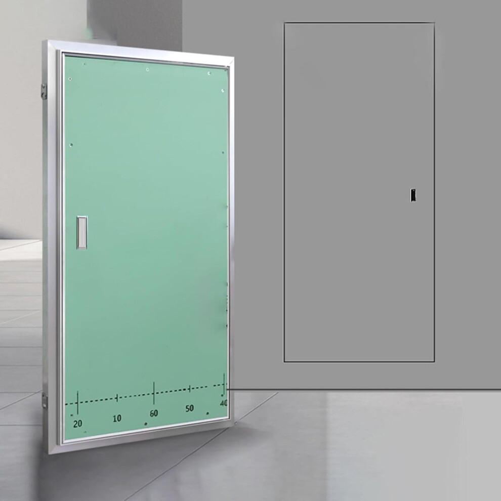 Access Door Wall Access Panel With Metal Handle, Concealed Water Valve Door, Paintable 30X80cm Decorative Plumbing Panel For Drywall 9330225299479