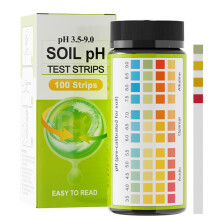 Soil pH Test Kit – Fast 60Second Results, Wide 3.5–9.0 Range, Easy Garden & Plant Testing, 100 Strips