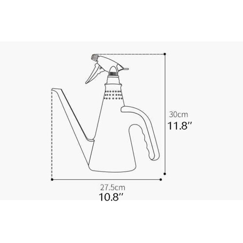 Plastic Long Spout Watering Can for Houseplants, Precise Root Targeting, Even Spray Coverage 1