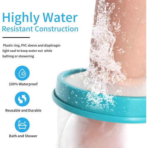 Waterproof Hand Cast Cover for Shower, Reusable Forearm Protector with Comfortable Secure Fit 2