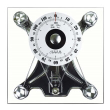 Mechanical Bathroom Scale with ExtraLarge Analog Dial, Tempered Glass Surface, No Battery Needed, 120kg Capacity