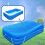 120 x 72 Inch Inflatable Pool Cover, 10ft x 6ft Rectangular Design, DebrisBlocking and EvaporationReducing 1