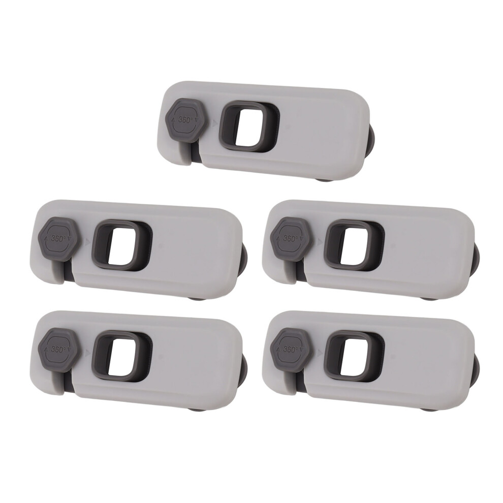 5PCS Child Safety Lock - 10x4x1.5cm Light Gray