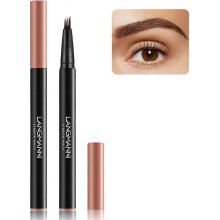 (Light brown) Eyebrow Pencil, Eyebrow Microblading Pen Eyebrow Tattoo Pen Micro 4 Point Brow Pen Waterproof for 3D Natural Eyebrow Looking