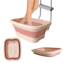 Pool Foot Bath Tray for Swimming Pool, Collapsible Foot Wash Tub with Spa Massage Surface, Keeps Pool Water Clean