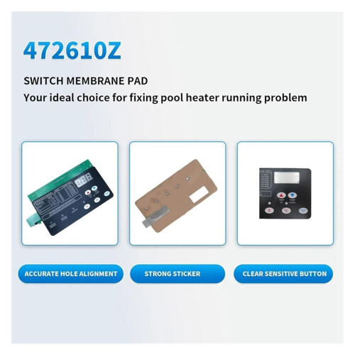Switchpad 420020007S Greenblack Replacement Pool Heater Control Panel for MasterTemp with Durable Scratch‑Resistant Finish 1