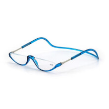 (Transparent Blue, +2.50) NEW Fashion Half Moon Shaped Neck Hanging Magnetic Convenient Reading Glasses