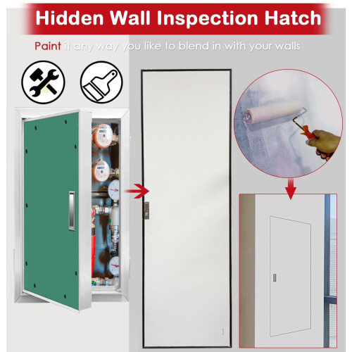 Plumbing Access Panel 40x90cm Drywall Access Door, Concealed Design, Easy Installation, Durable Construction 1
