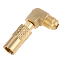 Propane Elbow Adapter 3/8 Inch Male Flare 90 Fitting for 17'' 22'' Blackstone Grill, AntiKink Hose Routing