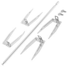 3 Piece Stainless Steel Rotisserie Fork Set for Air Fryer and Oven, Secure Meat Hold, Even Browning