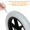 12 Inch Wheelchair Replacement Wheel, Polyurethane Solid Tire, Puncture‑Resistant, Easy Install, Black 5