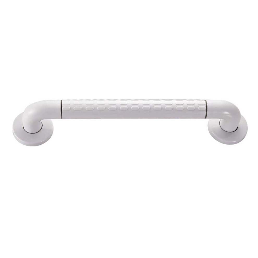 88cm White SlipResistant Bathroom Grab Bar with Concealed Fixing Design for Shower and Bathtub Safety