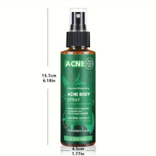 (Adult, 120ml) Spray para el cuerpo y la espalda que combate el acné: cuidado natural de la piel para limpiar los poros