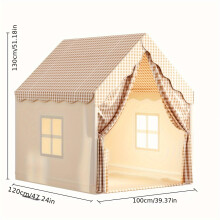 (Tent 1pc) Speelhuiskasteeltent - Leuke binnenstructuur voor fantasiespel, constructie van polyester en PVC