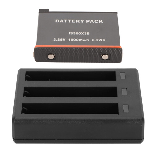 IS360X3B 1800mAh 3-Channel Charger Black Type-C
