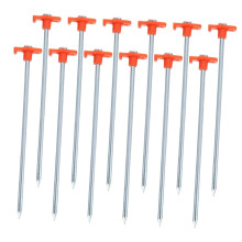 12Pcs Heavy Duty Tent Stakes Stainless Steel Ground Pegs for Camping Canopy Awning Tarps