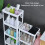 3-Layer Plastic Bathroom Tower Shelf, White 6