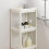 3-Layer Plastic Bathroom Tower Shelf, White 10