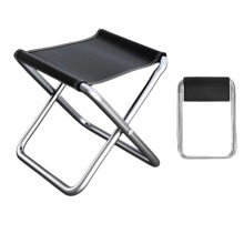 Portable Folding Stool Camping Chair with Ultra Light Weight Stable Metal Frame for Outdoor Fishing