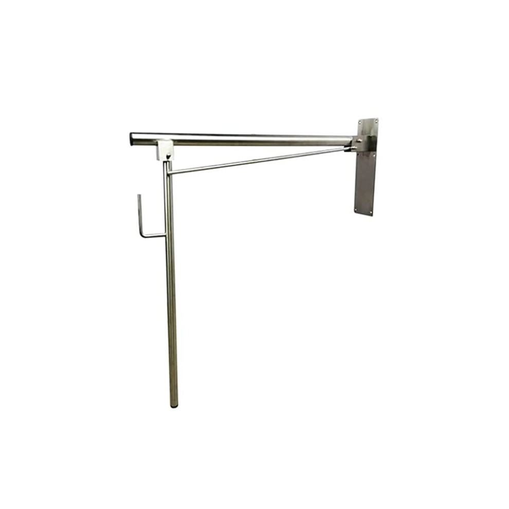 Foldable Toilet Grab Bar 300kg Load Stainless Steel Bathroom Safety Handrail for Elderly