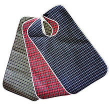 3Pcs Waterproof Adult Bibs for Eating with Crumb Catcher, Reusable Washable Clothing Protector for Elderly