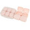 10PCS Daily Medicine Case Pink 9.8x8.9cm PP 3