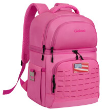 Pink Insulated Cooler Backpack, Large 40Can Leakproof Soft Bag for Camping, Picnics and Travel