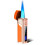 Triple Jet Flame Windproof Butane Lighter with LED Display, Refillable Adjustable Torch for BBQ and Camping 1