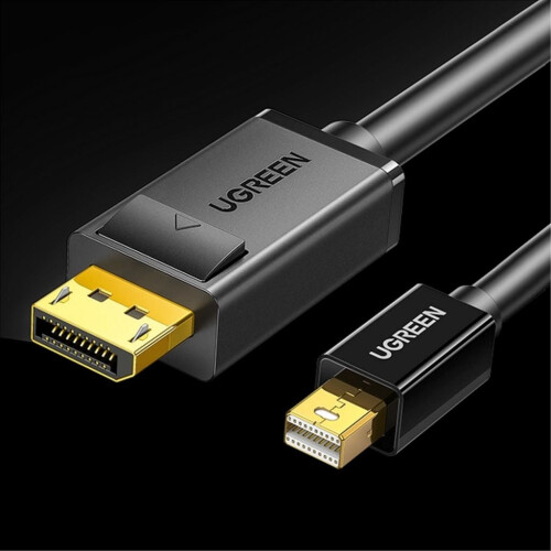 Kabel Ugreen Mini DisplayPort do DisplayPort, 1,5m - Czarny