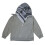 Kapuzen-Sweatshirt mit windschützendem Karomuster,-Gray M 1