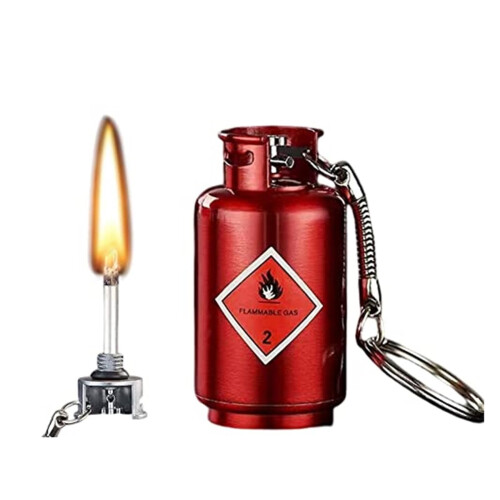 Waterproof Permanent Match Keychain with Windproof Ignition, Reusable Magnesium Core Fire Starter Lighter A.3