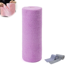 Microfiber Paper Towels Roll Reusable Washable Tear Away Cloths for Kitchen and Car Cleaning (Purple)