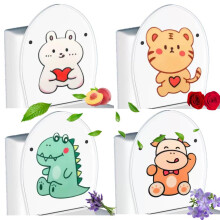 Toilet Deodorizer Stickers with LongLasting Fragrance, Waterproof Cartoon Bathroom Air Freshener (4PCS)