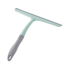 Shower Squeegee for Bathroom Glass and Windows, Fast Streak Cleaning with NonSlip Handle, Green 24.5x25cm