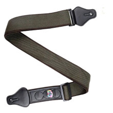 Comfortable Cotton Guitar Shoulder Strap 2 Inch Width-Green