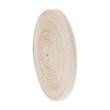 Beige Cotton Webbing Roll Durable Washable Cotton Strap for Sewing Bag Handles and Crafting