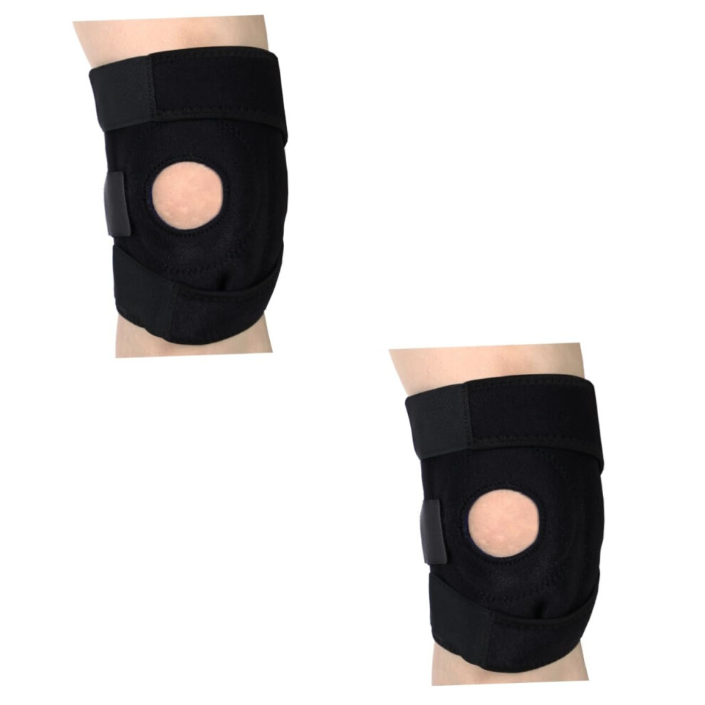 2pcs Knee Support Brace with Open Patella Design for Running and Sports, Adjustable Compression Fit