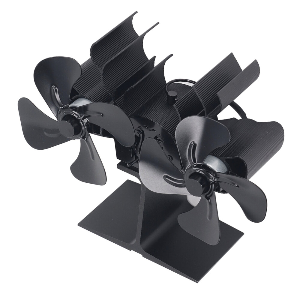 8-Blade Aluminum Wood Stove Fan 280-330 Mâ³/H 4961393618653