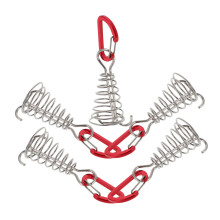 5pcs Aluminum Alloy Tent Stakes Camping Anchor Pegs Windproof Secure Tension Adjustment Outdoor Kit