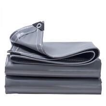 Heavy Duty Waterproof PVC Tarpaulin, Flame Retardant Tarp with Rustproof Grommets for Outdoor Car Canopy Protection, Gray 3x3m