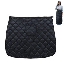 Waterproof Fleece Lined Wheelchair Blanket for Adults with Easy Access Zipper and Secure Hook Straps