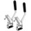 2pcs Wheelchair Brake Lever Handle Set, Responsive Brake Control, Front‑Rear Compatible, Quick Replacement Design 1