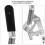 2pcs Wheelchair Brake Lever Handle Set, Responsive Brake Control, Front‑Rear Compatible, Quick Replacement Design 2