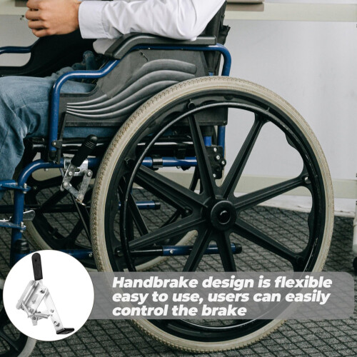 2pcs Wheelchair Brake Lever Handle Set, Responsive Brake Control, Front‑Rear Compatible, Quick Replacement Design 2