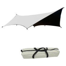 Heavy Duty Waterproof Camping Tarp with Reinforced Edges for Outdoor Sun Protection and Privacy