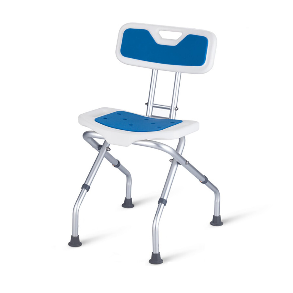 Foldable Shower Seat for Seniors Elderly Handicap, Height Adjustable Folding Bath Chair 300 lbs Capacity